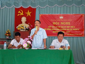 TỔ ĐẠI BIỂU SỐ 3 HĐND PHƯỜNG TIẾP XÚC CỬ TRI KHU PHỐ THANH HẢI
