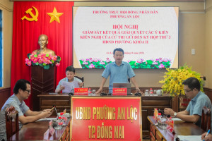 HĐND PHƯỜNG AN LỘC GIÁM SÁT KẾT QUẢ GIẢI QUYẾT Ý KIẾN, KIẾN NGHỊ CỦA CỬ TRI