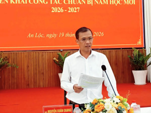 PHƯỜNG AN LỘC TỔ CHỨC HỘI NGHỊ TRIỂN KHAI CÔNG TÁC CHUẨN BỊ NĂM HỌC MỚI 2026 - 2027
