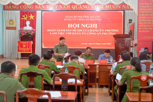 ĐOÀN GIÁM SÁT 228 CỦA ĐẢNG ỦY PHƯỜNG AN LỘC LÀM VIỆC VỚI...