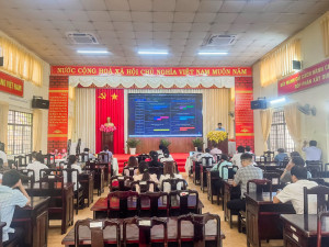 PHƯỜNG AN LỘC THAM GIA TẬP HUẤN, HƯỚNG DẪN KHAI THÁC HỆ THỐNG IOC, LRIS