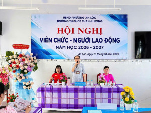 HỘI NGHỊ VIÊN CHỨC, NGƯỜI LAO ĐỘNG TRƯỜNG TH–THCS THANH LƯƠNG NĂM HỌC 2026–2027: DẤU ẤN ĐỔI MỚI SAU SÁP NHẬP 🌼
