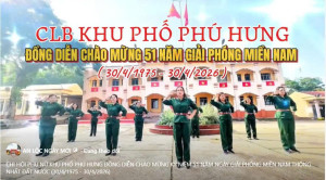 CHI HỘI PHỤ NỮ KHU PHỐ PHÚ HƯNG ĐỒNG DIỄN CHÀO MỪNG KỶ NIỆM 51 NĂM NGÀY GIẢI PHÓNG MIỀN NAM THỐNG NHẤT ĐẤT NƯỚC (30/4/1975 - 30/4/2026)