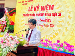 An Phước tổ chức họp mặt kỷ niệm 78 năm Ngày Thương binh Liệt sĩ