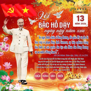 LỜI BÁC HỒ DẠY NGÀY NÀY NĂM XƯA (NGÀY 13/01)