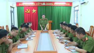 Công an xã An Phước triển khai nhiệm vụ đảm bảo an toàn ngày bầu cử
