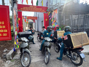 XÃ AN PHƯỚC: LỰC LƯỢNG VŨ TRANG XUNG KÍCH TRONG CÔNG TÁC TUYÊN TRUYỀN BẦU CỬ