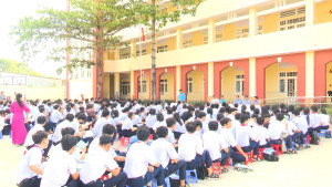 Quang cảnh buổi hướng nghiệp
