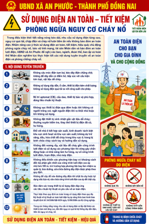 Tăng cường công tác tuyên truyền sử dụng điện an toàn, tiết kiệm và chủ động phòng ngừa cháy, nổ trên địa bàn xã An Phước