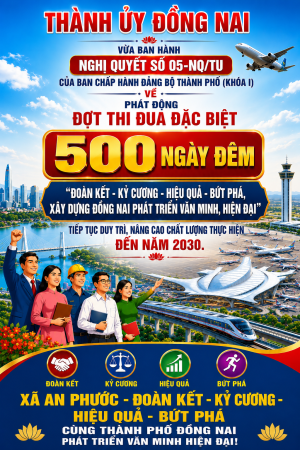 Xã An Phước nghiêm túc tham gia hội nghị quán triệt Nghị quyết số 05-NQ/TU, khơi dậy khí thế thi đua cùng Thành phố Đồng Nai vươn mình phát triển