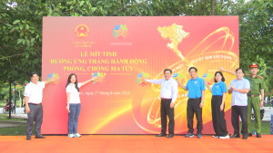 Lãnh đạo xã An Phước tham gia hưởng ứng tháng hành động phòng, chống ma túy