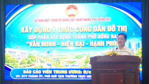 Đồng chí Hà Anh Dũng – UVTV Thành Ủy, Phó Chủ tịch Thường trực UBMTTQ Thành phố triển khai chuyên đề