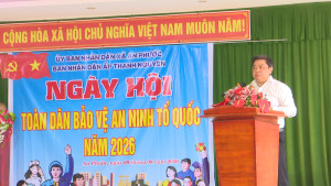 đ/c Trần Thế  Vinh – Bí thư Đảng ủy – Chủ tịch HĐND xã phát biểu chỉ đạo tại ngày hội