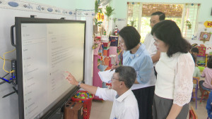 Kiểm tra thiết bị tại trường mầm non An Phước