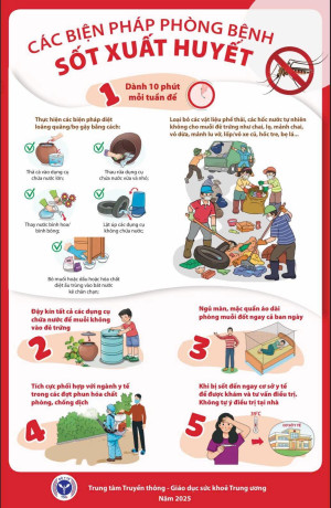 Vì sức khỏe của bạn, gia đình và cộng đồng, hãy cùng nhau hành động để phòng chống bệnh sốt xuất huyết!