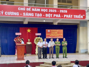 Ra mắt mô hình Trường học an ninh an toàn- Nói không với ma túy