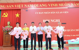 Chiều 25/11, UBND xã An Viễn tổ chức Hội nghị công bố Quyết định công nhận Ban Chấp hành lâm thời các Hội quần chúng xã An Viễn.