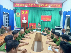 CÔNG AN XÃ AN VIỄN RA QUÂN ĐẢM BẢO ANTT LỄ GIÁNG SINH NĂM 2025