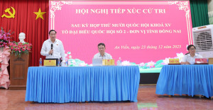 Đại biểu Quốc hội tỉnh Đồng Nai tiếp xúc cử tri xã An Viễn