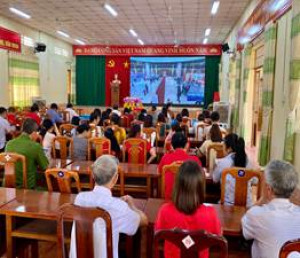 Xã An Viễn tham gia hội nghị toàn quốc nghiên cứu, học tập, quán triệt  và triển khai thực hiện nghị quyết đại hội XIV của Đảng