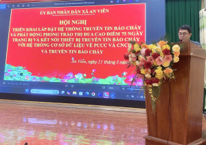 An Viễn Phát động phong trào thi đua cao điểm 75 ngày trang bị, kết nối thiết bị truyền tin báo cháy với hệ thống cơ sở dữ liệu về phòng cháy, chữa cháy và cứu nạn, cứu hộ.
