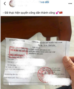 Việc đăng tải hình ảnh thẻ cử tri có thể tiềm ẩn nguy cơ lộ lọt thông tin cá nhân, gây ảnh hưởng đến an toàn thông tin của mỗi người.