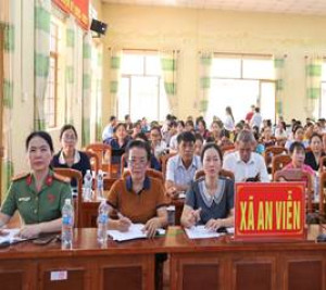 Xã An Viễn tham gia tập huấn trực tuyến công tác bầu cử của tỉnh