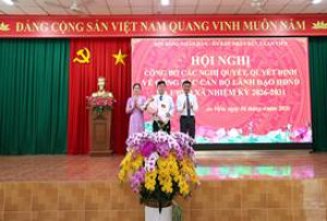 Hội nghị công bố các Nghị quyết, Quyết định  về công tác cán...