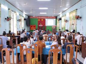 Đảng ủy xã An Viễn tổ chức điểm cầu tham gia Lớp bồi dưỡng nâng cao năng lực   xử lý tình huống thực tiễn cho đội ngũ cán bộ cơ sở năm 2026