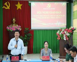 Hội nghị giao ban Thường trực Đảng ủy với các Chi, Đảng bộ cơ sở,  Chi bộ trực thuộc tháng 5/2026