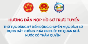 Video Hướng dẫn nộp hồ sơ trực tuyến Thủ tục đăng ký biến động chuyển mục đích sử dụng đất không phải xin phép cơ quan nhà nước có thẩm quyền