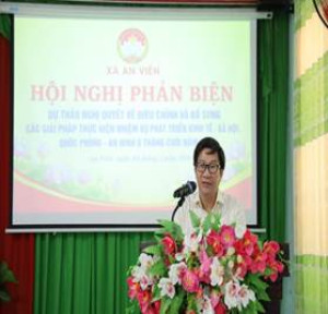 Hội nghị phản biện Dự thảo Nghị quyết phát triển kinh tế - xã hội 6 tháng cuối năm 2026 tại xã An Viễn