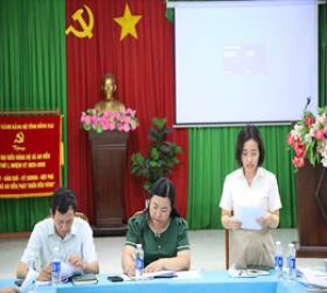 Thẩm tra các Tờ trình, dự thảo Nghị quyết trình Kỳ họp thứ 5 HĐND xã khóa XIII