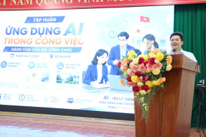 Lớp tập huấn chuyển đổi số và ứng dụng AI trong cơ quan nhà nước