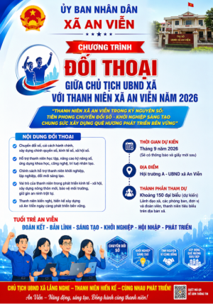 Tổ chức Chương trình đối thoại giữa Chủ tịch UBND xã với thanh niên xã An Viễn năm 2026