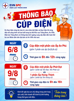 TB CUP ĐIỆN NGÀY 6 VÀ 9 8
