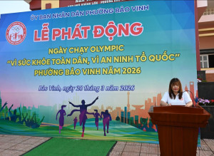 Phường Bảo Vinh tổ chức Lễ phát động Ngày chạy Olympic vì sức khỏe toàn dân năm 2026