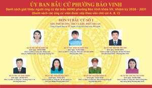 Công bố danh sách giới thiệu người ứng cử đại biểu HĐND phường Bảo Vinh khóa VII, nhiệm kỳ 2026-2031