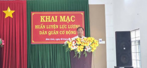 Phường Bảo Vinh – Khai mạc huấn luyện dân quân cơ động năm 2026.