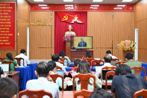 Phường Bảo Vin dự hội nghị trực tuyến học tập, quán triệt, triển khai Nghị quyết Hội nghị lần thứ 2 Ban Chấp hành Trung ương Đảng khóa XIV