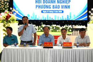 Hội nghị triển khai kế hoạch thành lập Hội doanh nghiệp phường BảoVinh