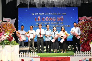 PHƯỜNG BẢO VINH CÔNG BỐ QUYẾT ĐỊNH THÀNH LẬP HỘI DOANH NGHIỆP