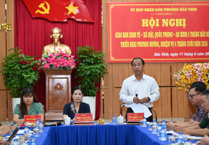 Phường Bảo Vinh tổ chức Hội nghị giao ban kinh tế - xã hội, quốc phòng - an ninh 6 tháng đầu năm 2026