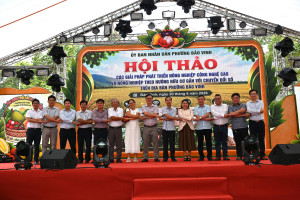 PHƯỜNG BẢO VINH TỔ CHỨC HỘI THẢO PHÁT TRIỂN NÔNG NGHIỆP CÔNG NGHỆ CAO, NÔNG NGHIỆP HỮU CƠ GẮN VỚI CHUYỂN ĐỔI SỐ