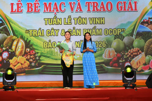 PHƯỜNG BẢO VINH BẾ MẠC TUẦN LỄ TÔN VINH TRÁI CÂY VÀ SẢN PHẨM OCOP NĂM 2026