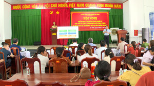 PHƯỜNG BẢO VINH TỔ CHỨC HỘI NGHỊ GIỚI THIỆU GIẢI PHÁP SỐ HÓA CÔNG TÁC LƯU MẪU THỨC ĂN TRONG TRƯỜNG HỌC