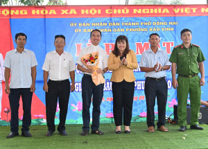 PHƯỜNG BẢO VINH RA MẮT MÔ HÌNH “GIÁO XỨ, GIÁO HỌ BÌNH AN, KHÔNG MA TÚY” TẠI GIÁO XỨ BÀU CỐI