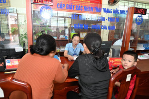 PHƯỜNG BẢO VINH DUY TRÌ TỶ LỆ GIẢI QUYẾT HỒ SƠ ĐÚNG VÀ TRƯỚC HẠN ĐẠT 99,91%
