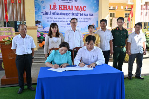 PHƯỜNG BẢO VINH KHAI MẠC TUẦN LỄ HƯỞNG ỨNG HỌC TẬP SUỐT ĐỜI NĂM 2026