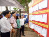 Cử tri phường Đồng Xoài thực hiện quyền bầu cử tại 16 khu vực bỏ phiếu